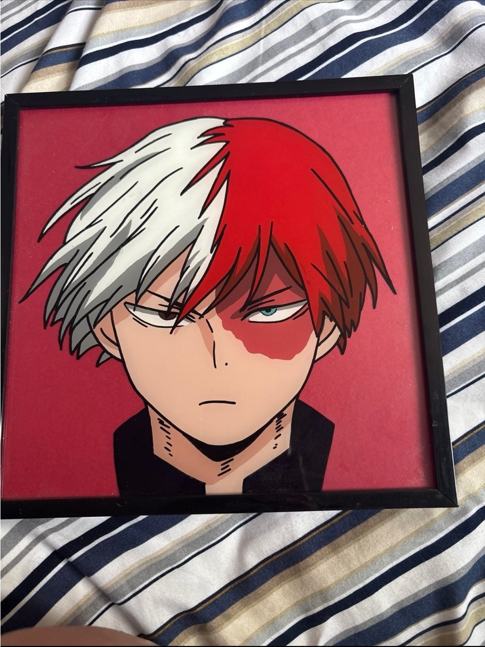 Shoto todoroki glass painting